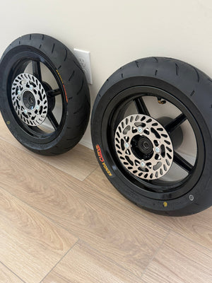 12 in Supermoto Wheelset kit for Tuttio/Yozma/Heybike